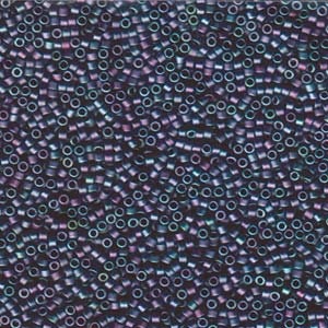 11/0 MIYUKI DELICA Matte Metallic Blue Green / Gold Iris Seed Bead (8g)