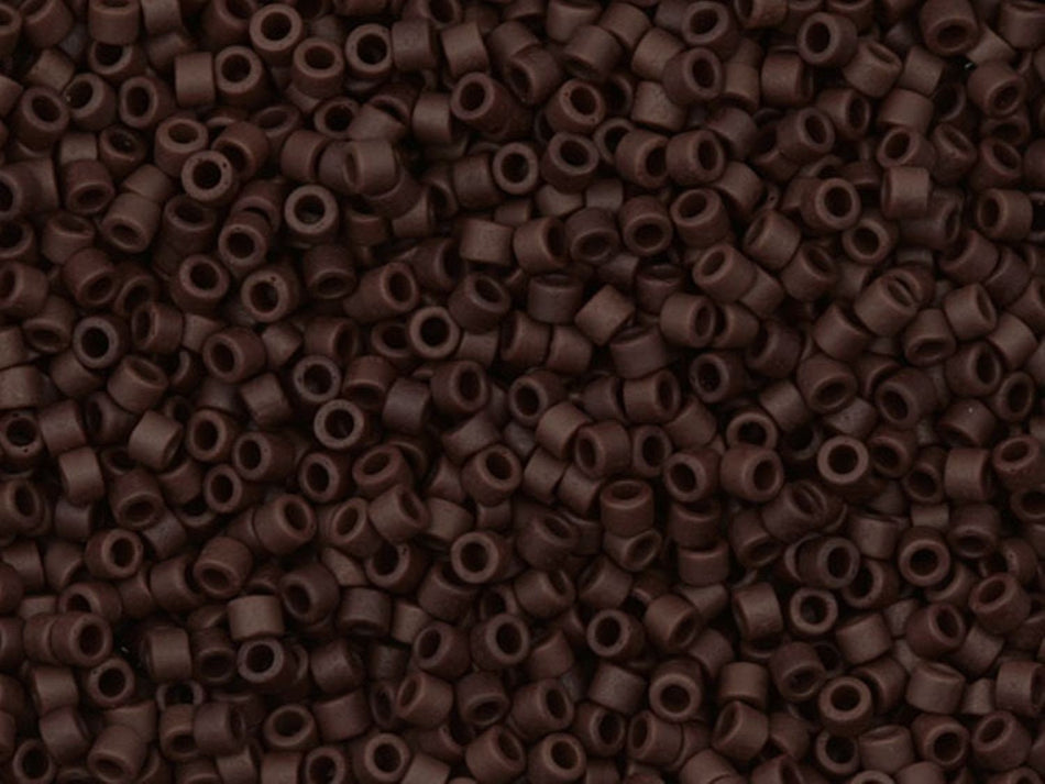 11/0 MIYUKI DELICA Matte Opaque Expresso Seed Bead (8g)