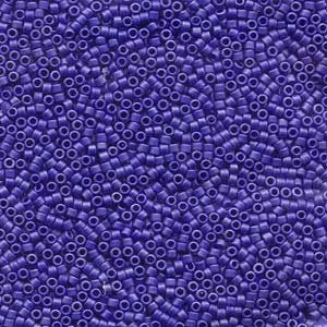 Matte Metallic Sapphire Blue Miyuki Delica Seed Bead 10/0 7.2G Tube DBM0361-TB