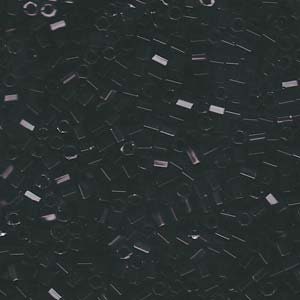 8/0 MIYUKI HEX CUT Black Seed Bead (8g)