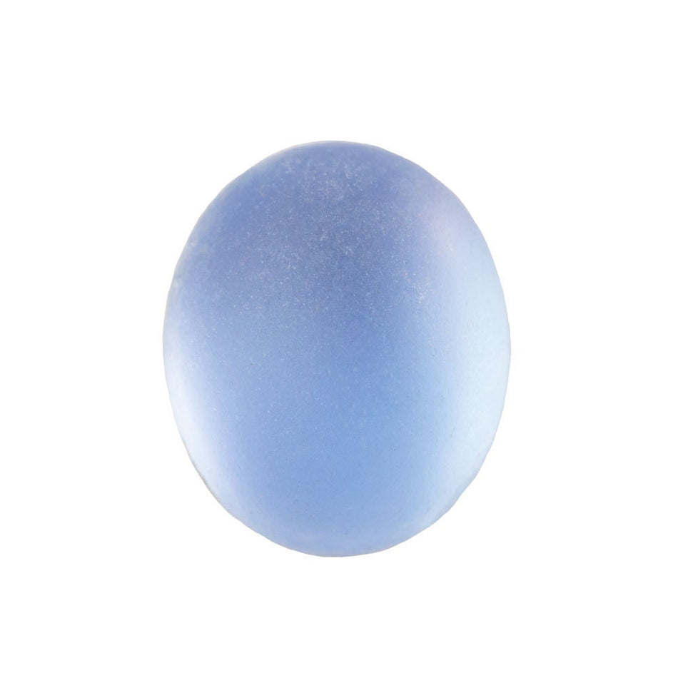 Vintage Matte Light Sapphire Cabochons 12x10mm (6) cab909B