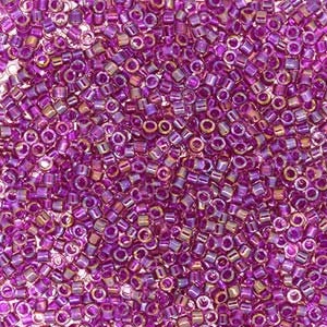 11/0 MIYUKI DELICA Fancy Lined Magenta Miyuki Delica Seed Bead (8g)