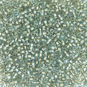 11/0 MIYUKI DELICA Fancy Lined Blue Silver Seed Bead (8g)
