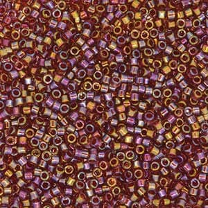 11/0 MIYUKI DELICA Fancy Lined Rust Seed Bead (8g)