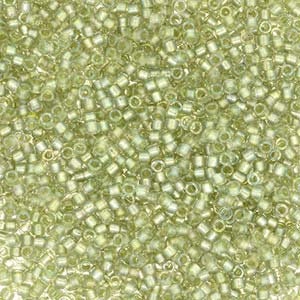 11/0 MIYUKI DELICA Fancy Lined Silver Streak Seed Bead (8g)
