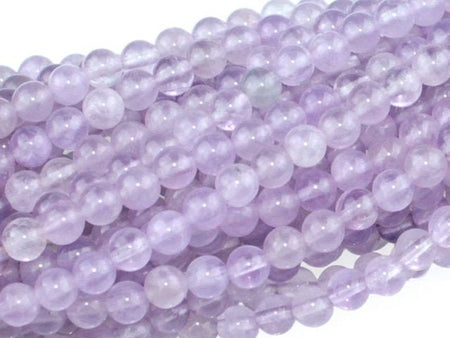 Dakota Stones Lavender Amethyst 4mm Round Gemstones. 8" Strand. LAV4RD-8