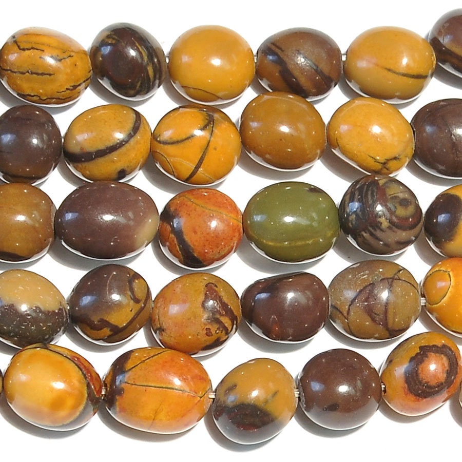Dakota Stones Purple Artistic Stone 8x10mm Nugget Beads Gemstones. 8" Strand. PAR8x10NUG-8