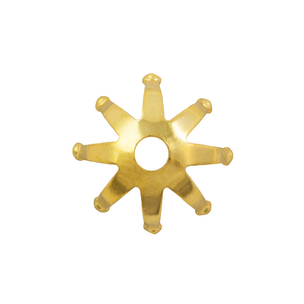 Gold Plated Beaded Tip Bead Cap 10mm (10) mtl302B