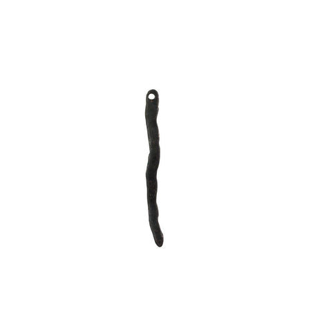 1 Hole Matte Black Wavy Stick Drop SM 35x3mm (12)