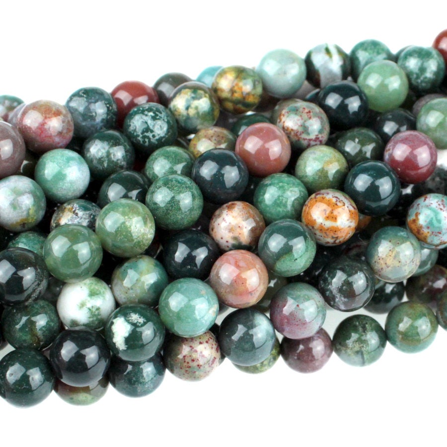 Dakota Stones Fancy Jasper 8mm Round Gemstones 8" Strand FAN8RD-8