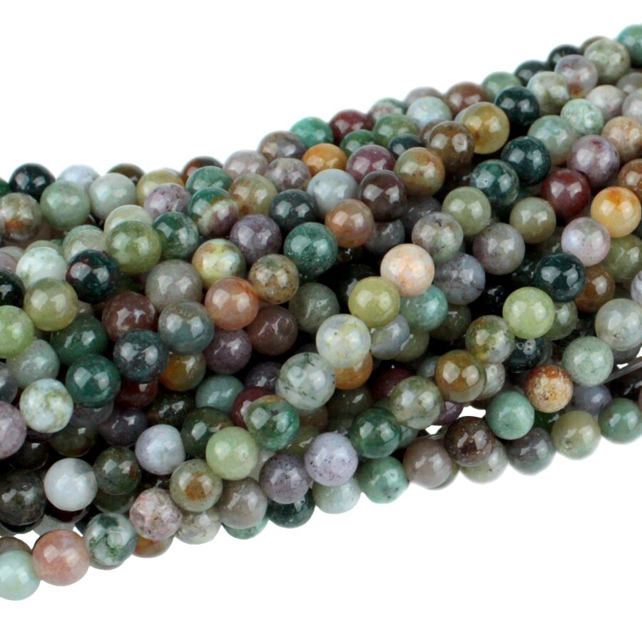 Dakota Stones Fancy Jasper 4mm Round Gemstones 8" Strand FAN4RD-8