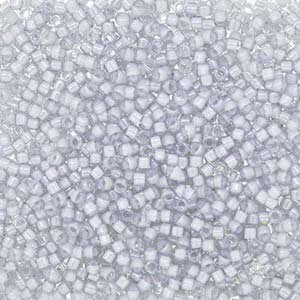 11/0 MIYUKI DELICA Fancy Lined Pearl Gray Seed Bead (8g)