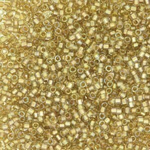 11/0 MIYUKI DELICA Fancy Lined Champagne Seed Bead (8g)