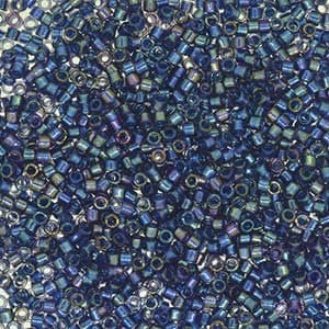 11/0 MIYUKI DELICA Fancy Lined Han Blue Seed Bead (8g)