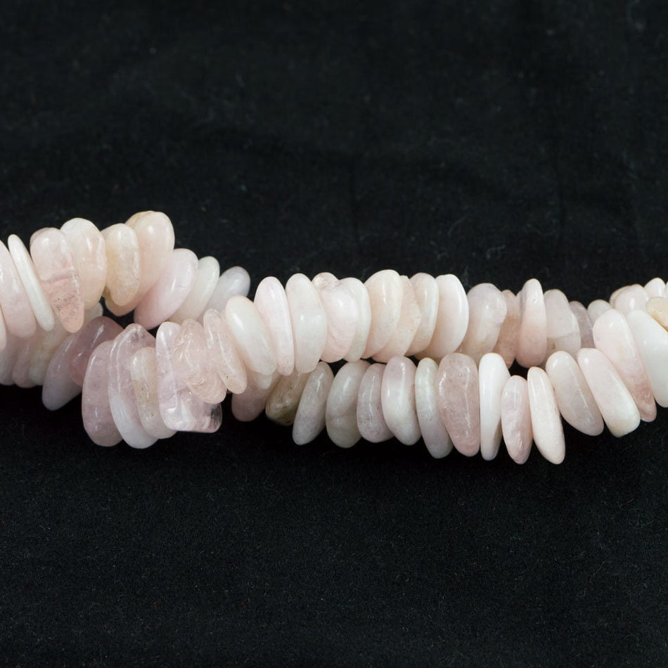 Dakota Stones Pink Morganite 10-15MM Chips Beads Gemstones. 8" Strand. MOR10-15CHP-8
