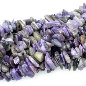 Dakota Stones Charoite 6-10mm Chips Gemstones 15-16" Strand CHT6-10CHP