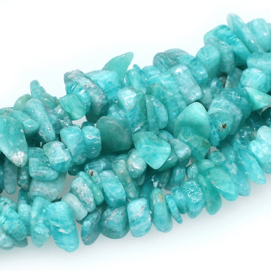 Dakota Stones Mozambican Amazonite 6-10mm Chips Gemstones 15-16" Strand MAM6-10CHP
