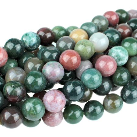 Dakota Stones Fancy Jasper 10mm Round Gemstones 8" Strand FAN10RD-8