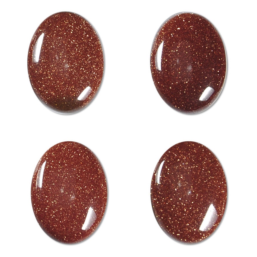 Dakota Stones Goldstone 18x13mm Oval Cabochon Gemstones. (1) CAB-GLD18x13OV