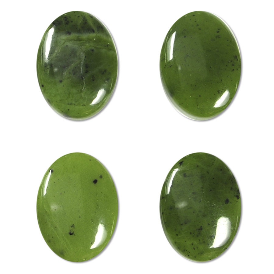 Dakota Stones Jade 25x18mm Oval Cabochon Gemstones. (1) CAB-JAD25x18OV