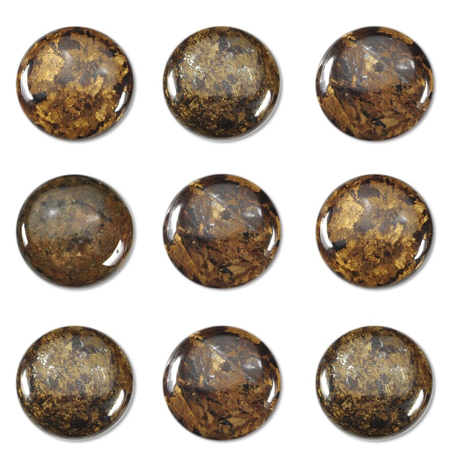 Dakota Stones Bronzite 25mm Round Coin Cabochon Gemstones. CAB- BRZ25DC