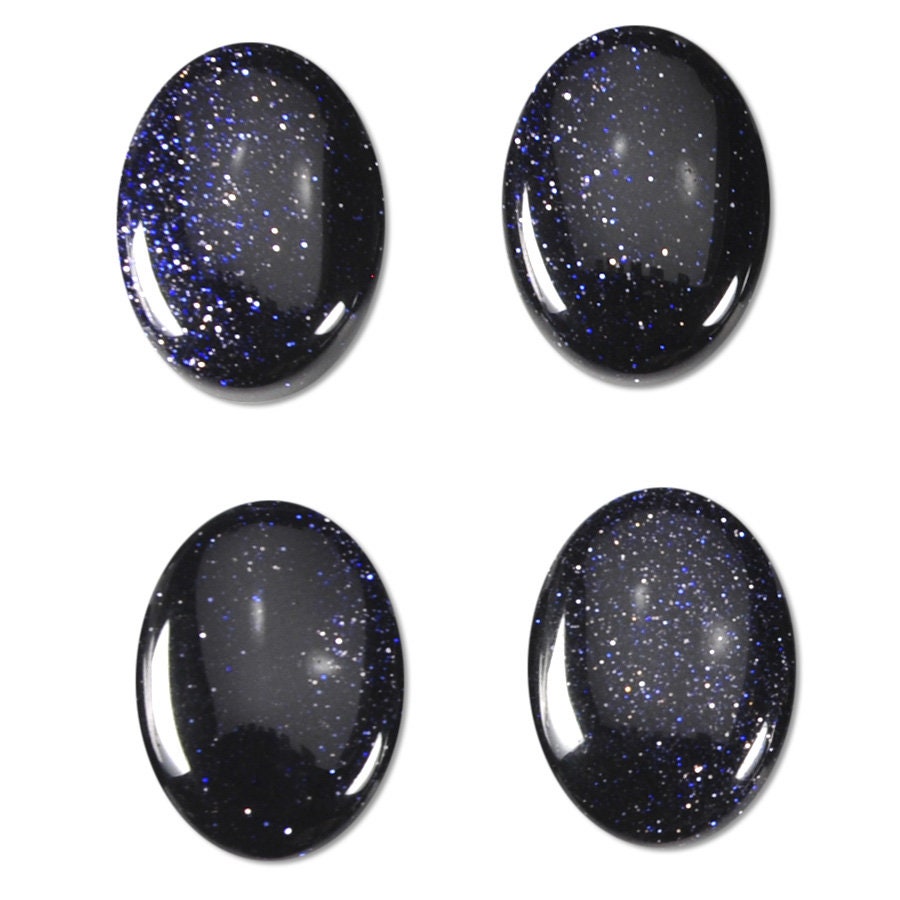 Dakota Stones Blue Goldstone 18X13mm Oval Cabochon Gemstones. CAB-BGS18x13OV