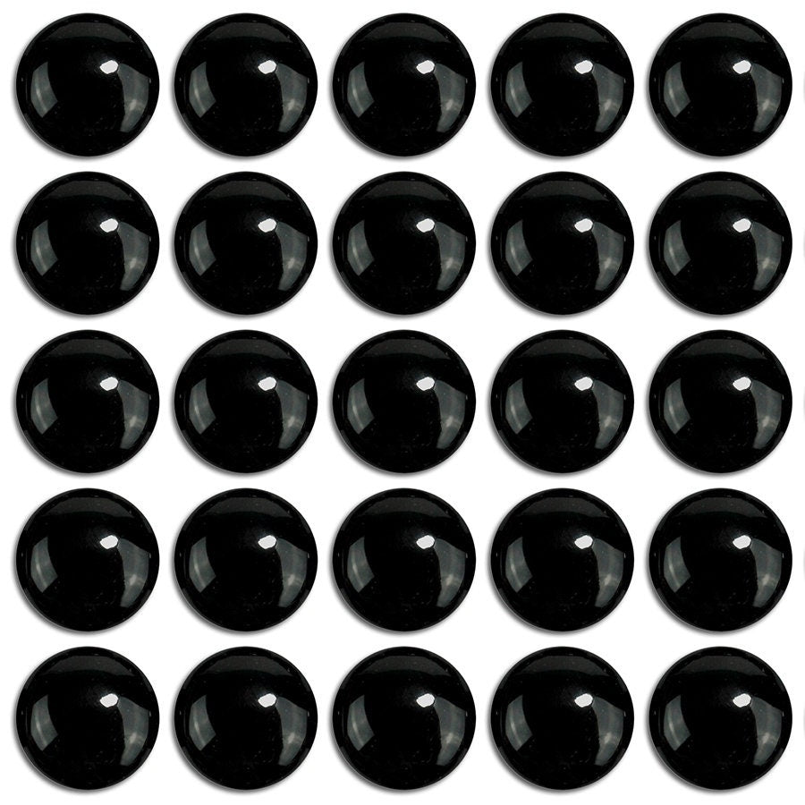 Dakota Stones Onyx 10mm Round Cabochon Gemstones.  CAB-ONX10DC