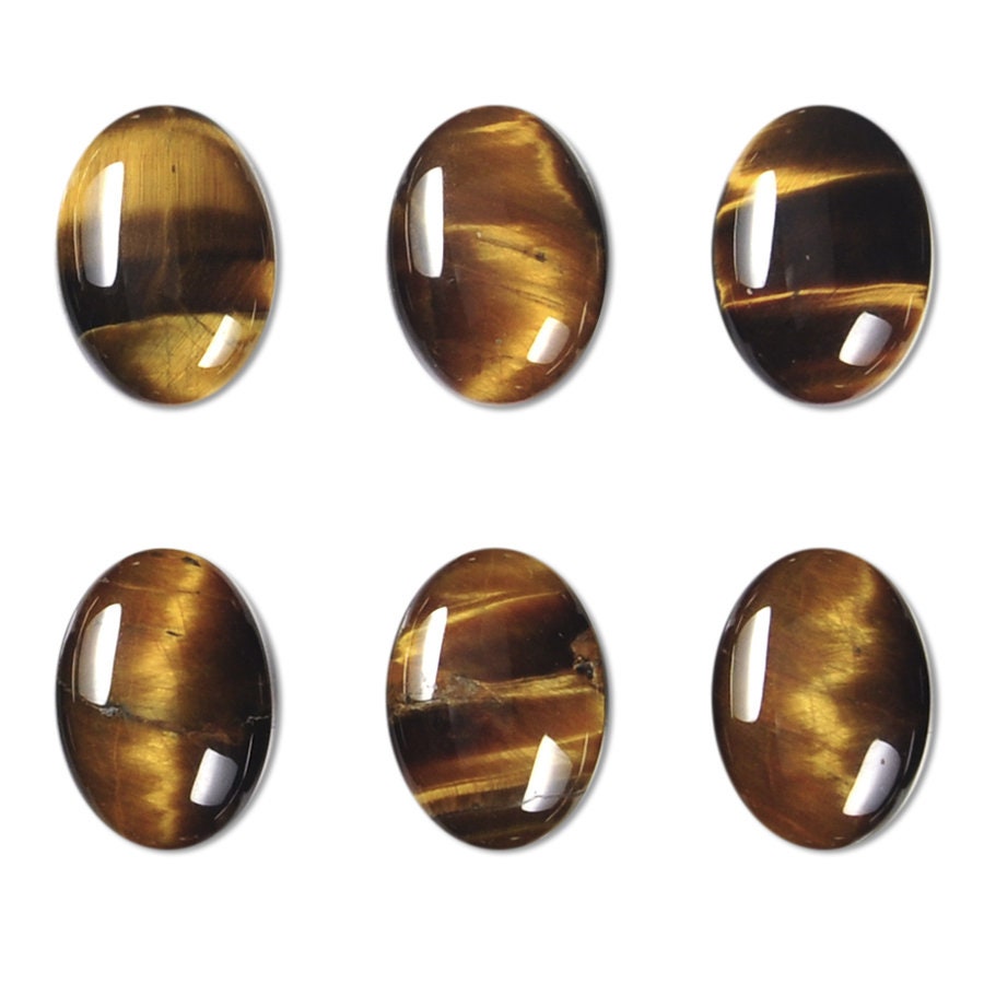 Dakota Stones Tiger Eye 14x10mm Oval Cabochon Gemstones. CAB-TGE14x10OV