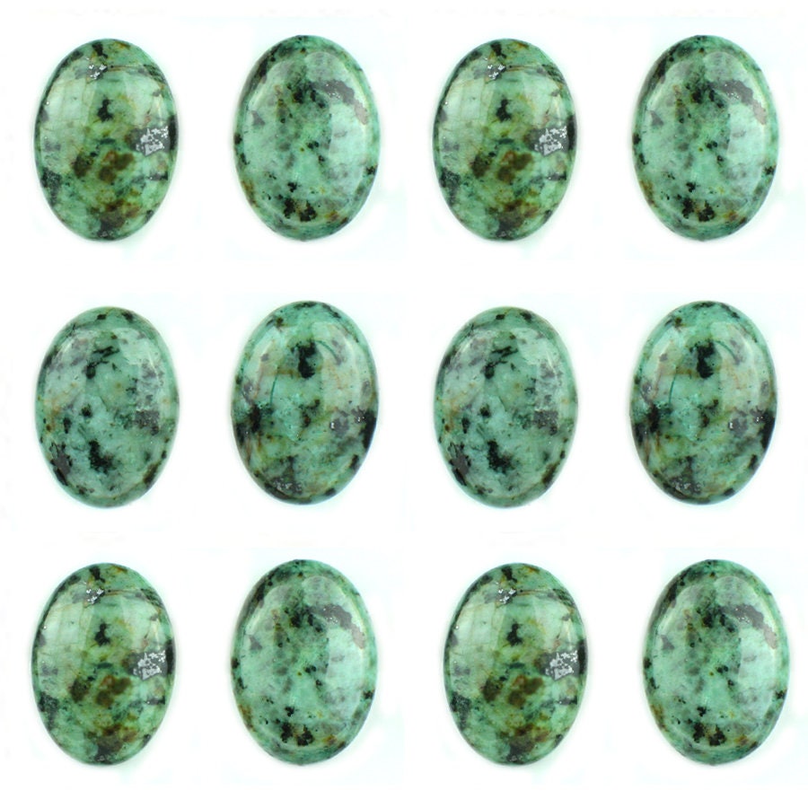 Dakota Stones African Turquoise 25x18mm Oval Cabochon Gemstones. CAB-ATQ25x18OV