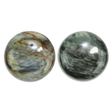 Dakota Stones Chrysoberyl Gray Cats Eye 25mm Round Cabochon Gemstones CAB-CAT25DC