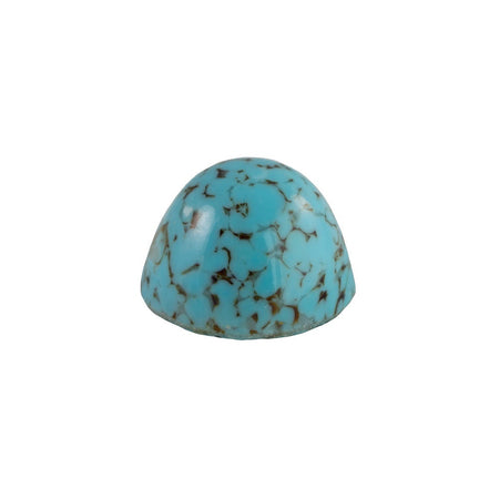 Vintage Turquoise Matrix High Dome Glass Cabochons 15mm (4) cab1037A