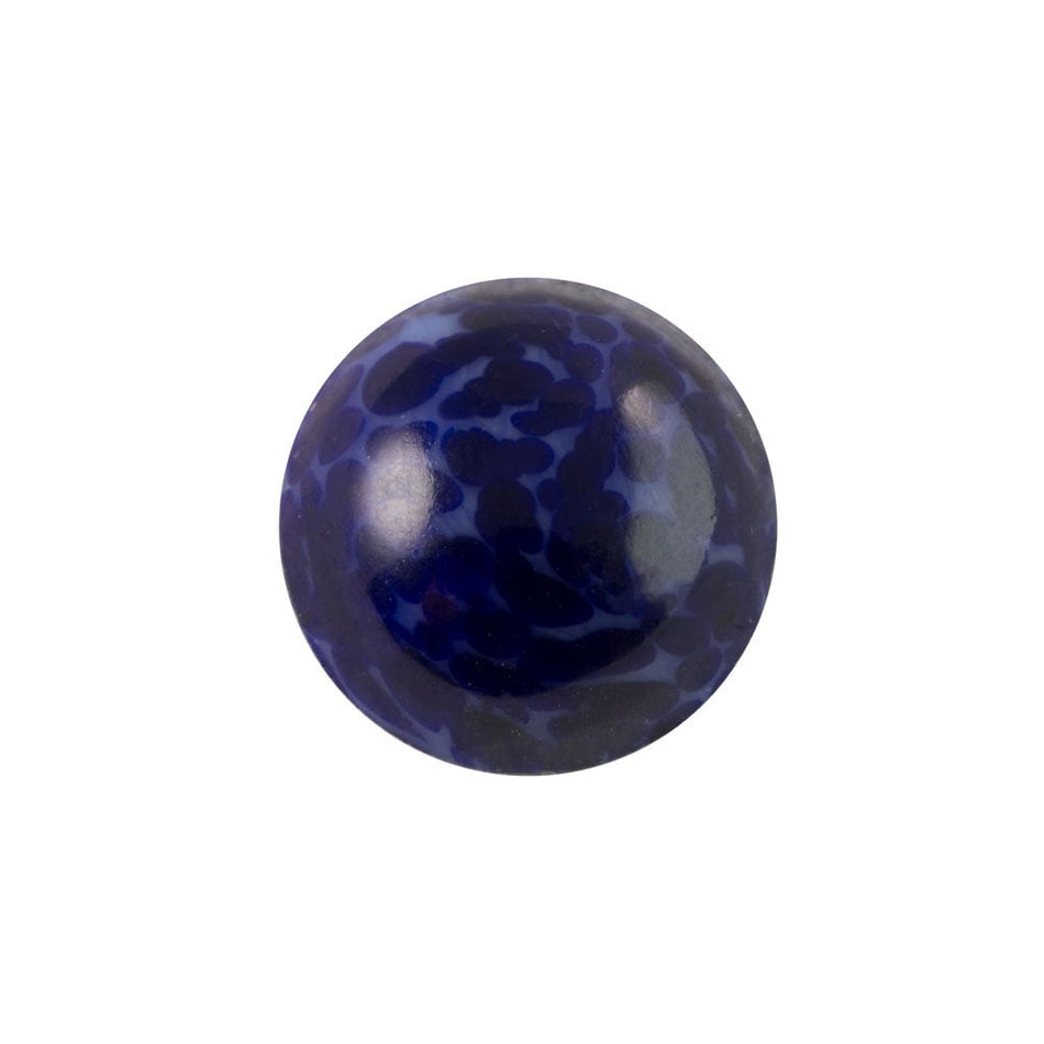 Vintage Lapis Blue Matrix Glass Cabochons 15mm (4) cab1007D