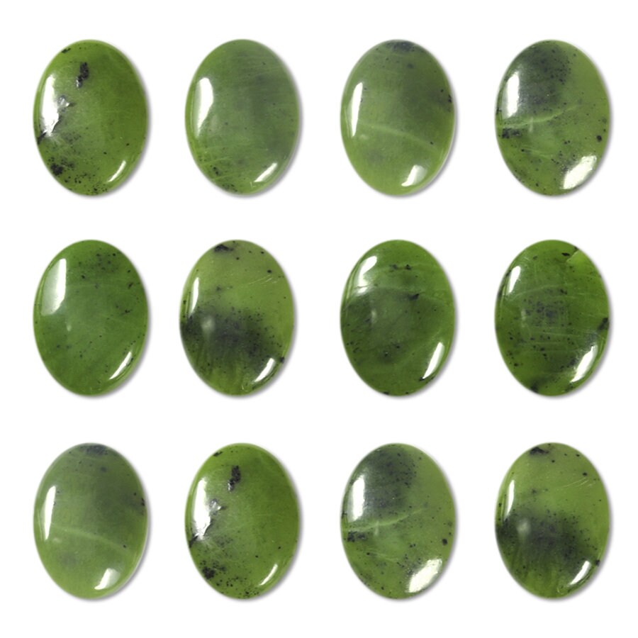 Dakota Stones Jade 14x10mm Oval Cabochon Gemstones. (1) CAB-JAD14x10OV