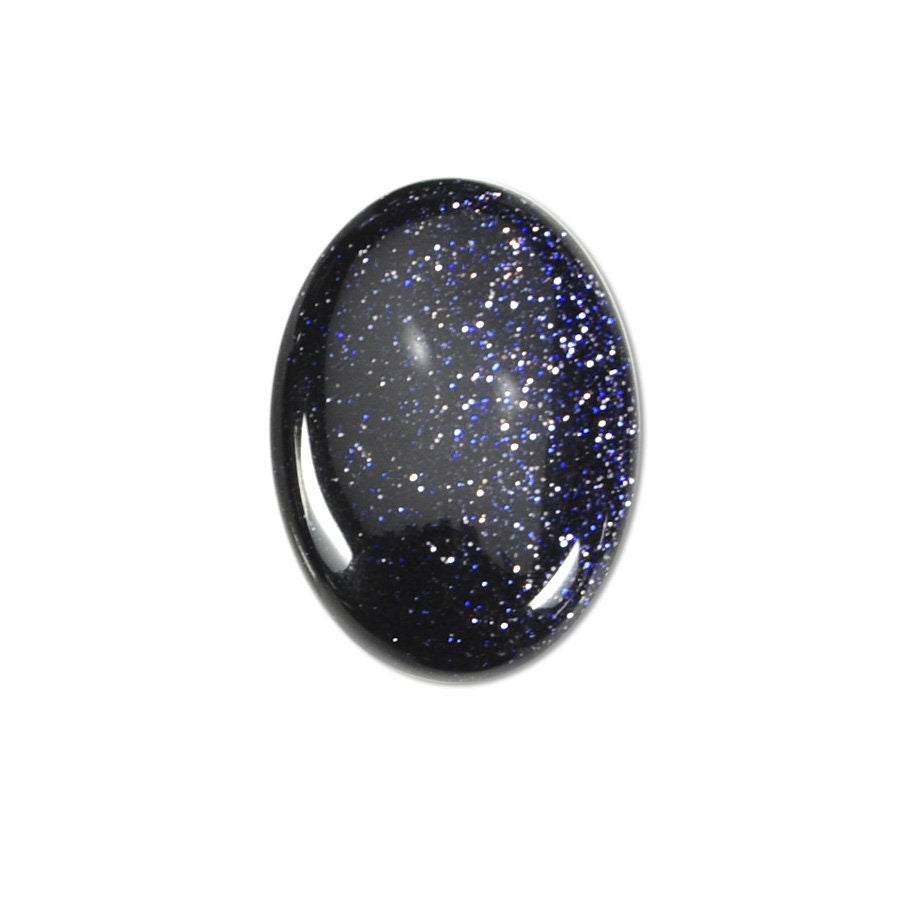 Dakota Stones Blue Goldstone 25X18mm Oval Cabochon Gemstones. CAB-BGS25x18OV