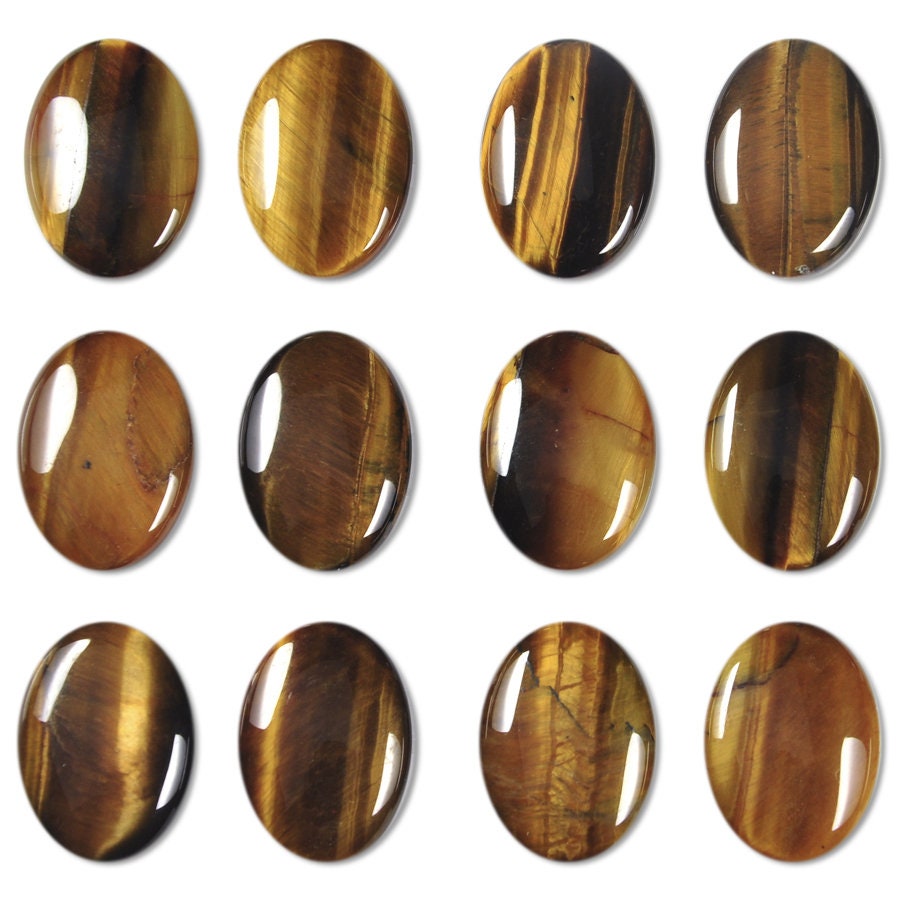 Dakota Stones Tiger Eye 25X18mm Oval Cabochon Gemstones. CAB-TGE25x18OV