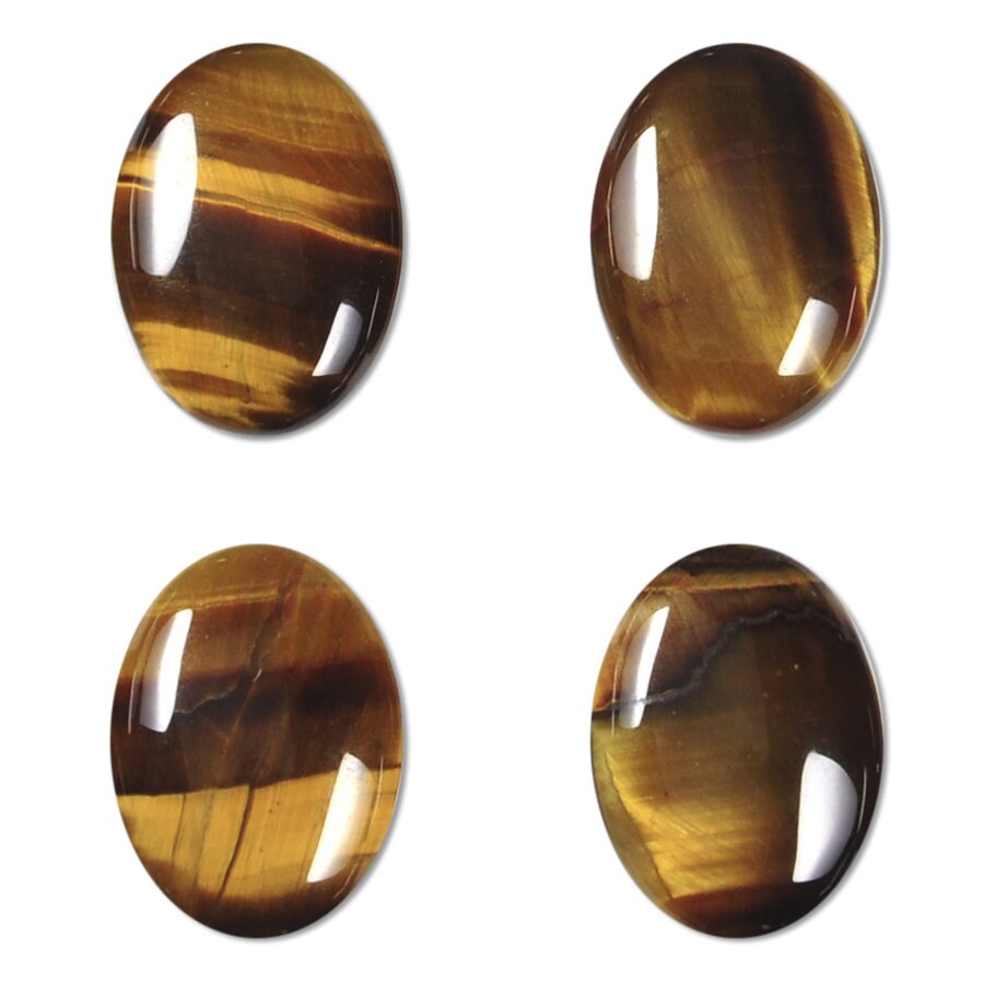 Dakota Stones Tiger Eye 18x13mm Oval Cabochon Gemstones. CAB-TGE18x13OV