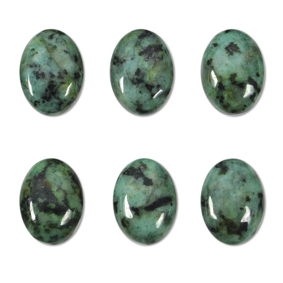 Dakota Stones African Turquoise 14x10mm Oval Cabochon Gemstones. CAB-ATQ14x10OV