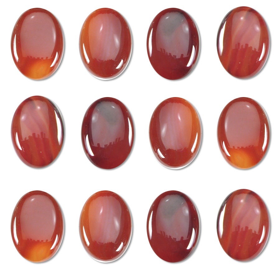 Dakota Stones Carnelian 25x18mm Oval Cabochon Gemstones CAB-CRN25x18OV