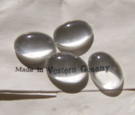Vintage Glass Magnifying Cabs 18x13mm (4) cab116