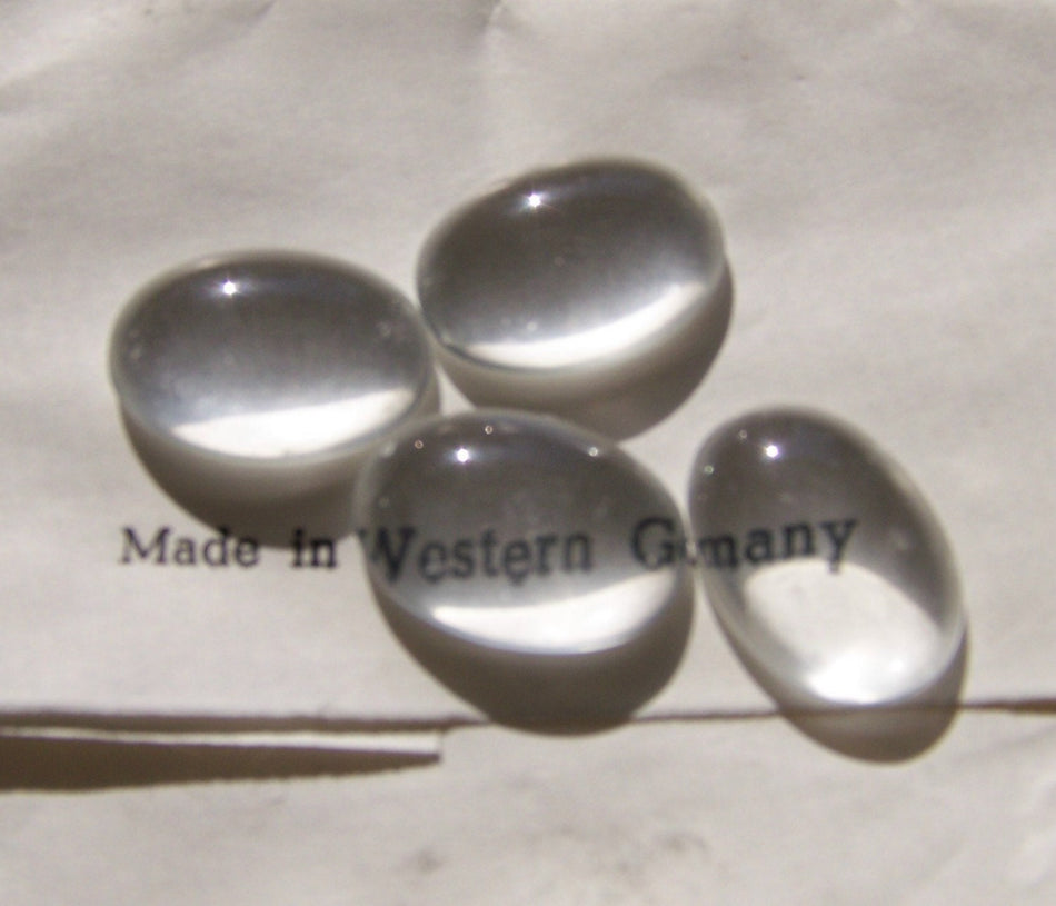 Vintage Glass Magnifying Cabs 18x13mm (4) cab116