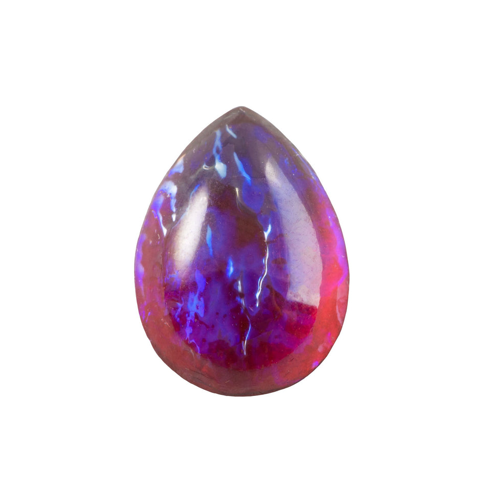 18x13mm Mexican Opal Glass Teardrop Cabochon (1)