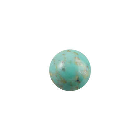 Green Turquoise Matrix Glass Round Cabochons 7mm (6) cab1003A