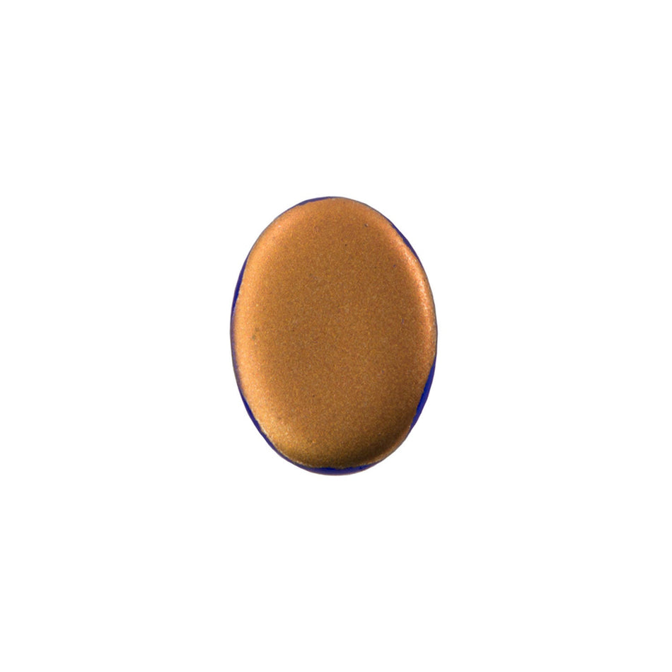 18x13mm Translucent Sapphire Foiled Glass Oval Cabochons (2) cab4005L