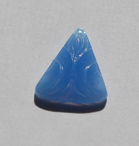 Vintage Blue Opal Deco Glass Stone Cabochon cab320
