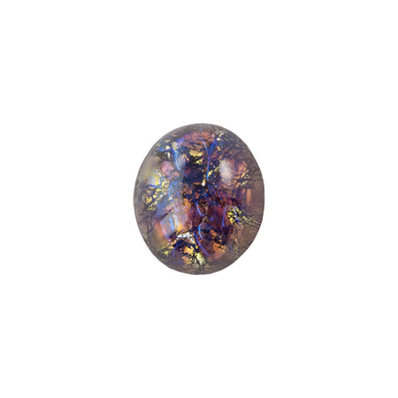 Amethyst Foil Opal Glass Cabochons 12x10mm (2) cab5003E