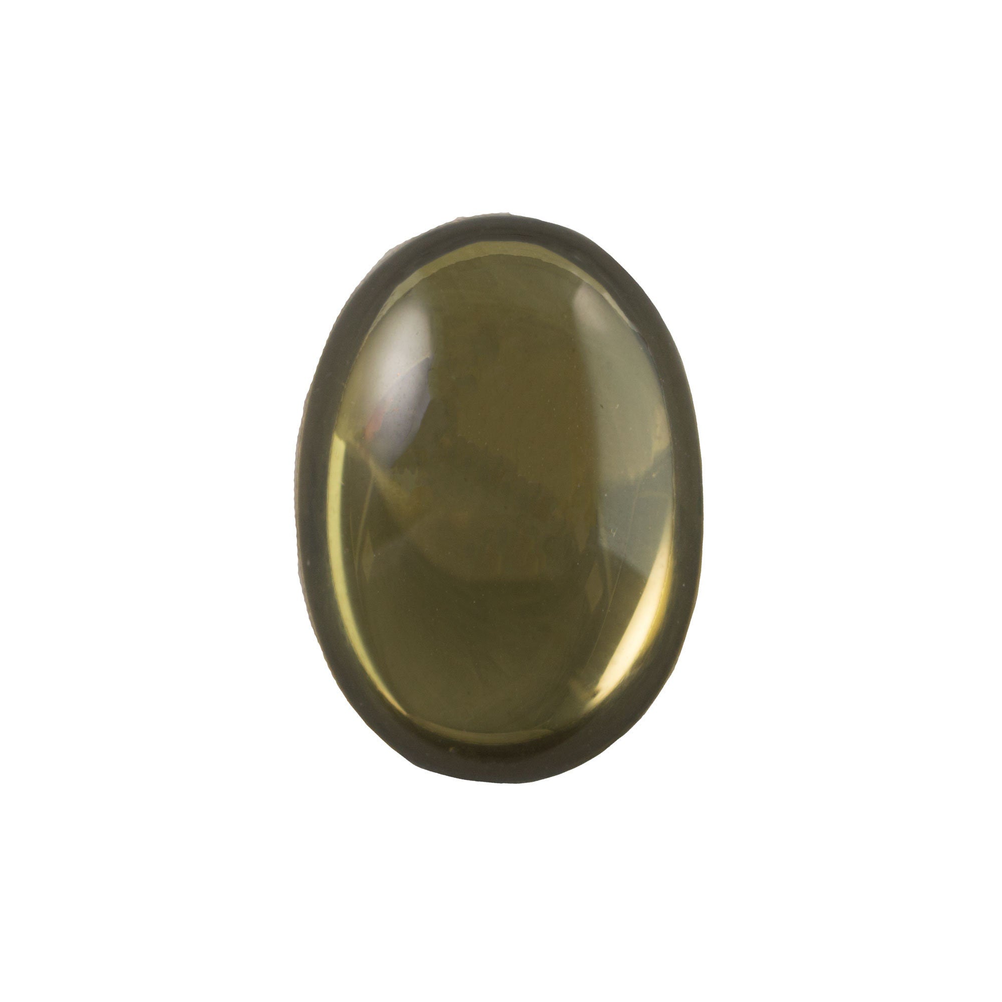 25x18mm Translucent Black Diamond Glass Oval Cabochons (1) cab4006V
