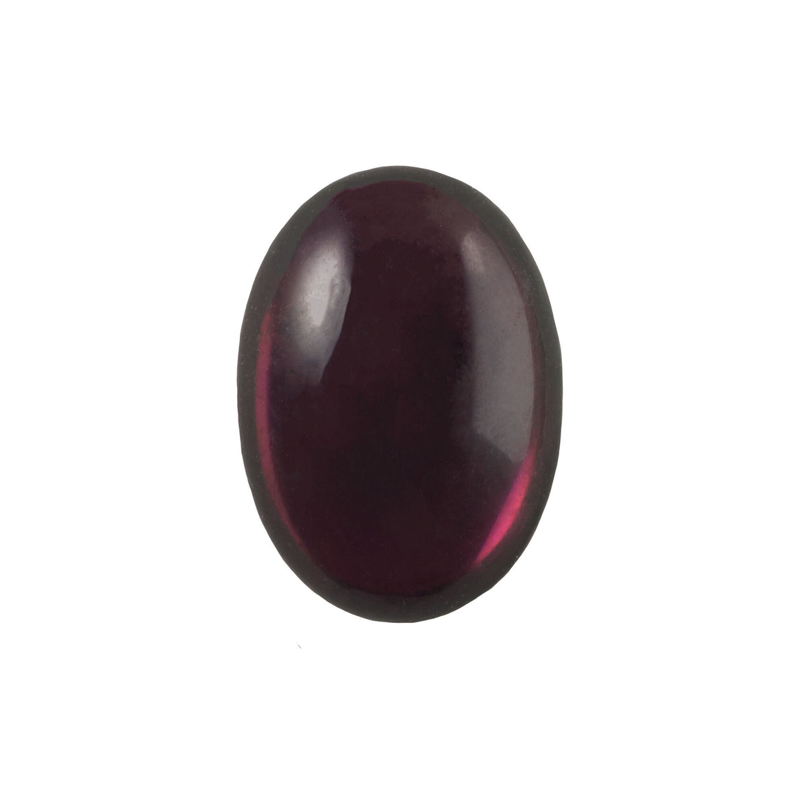 25x18mm Translucent Amethyst Foiled Glass Oval Cabochons (1) cab4006D