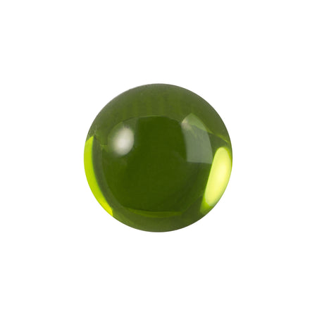 13mm Translucent Dark Olivine Foiled Glass Round Cabochons (4) cab2006Qv2