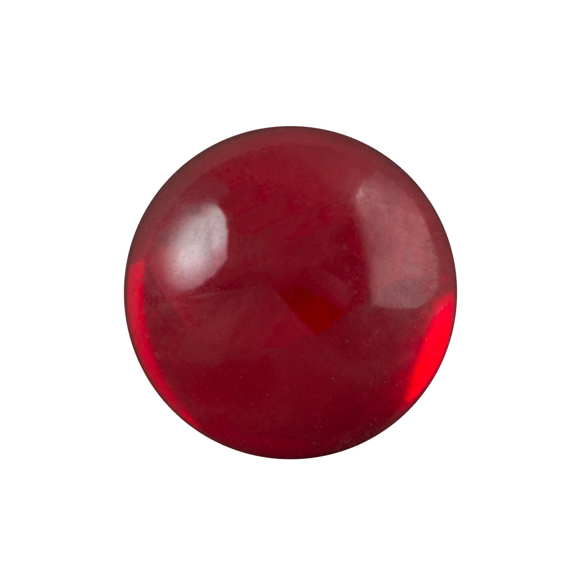 18mm Translucent Ruby Foiled Glass Round Cabochons (2) cab2008A