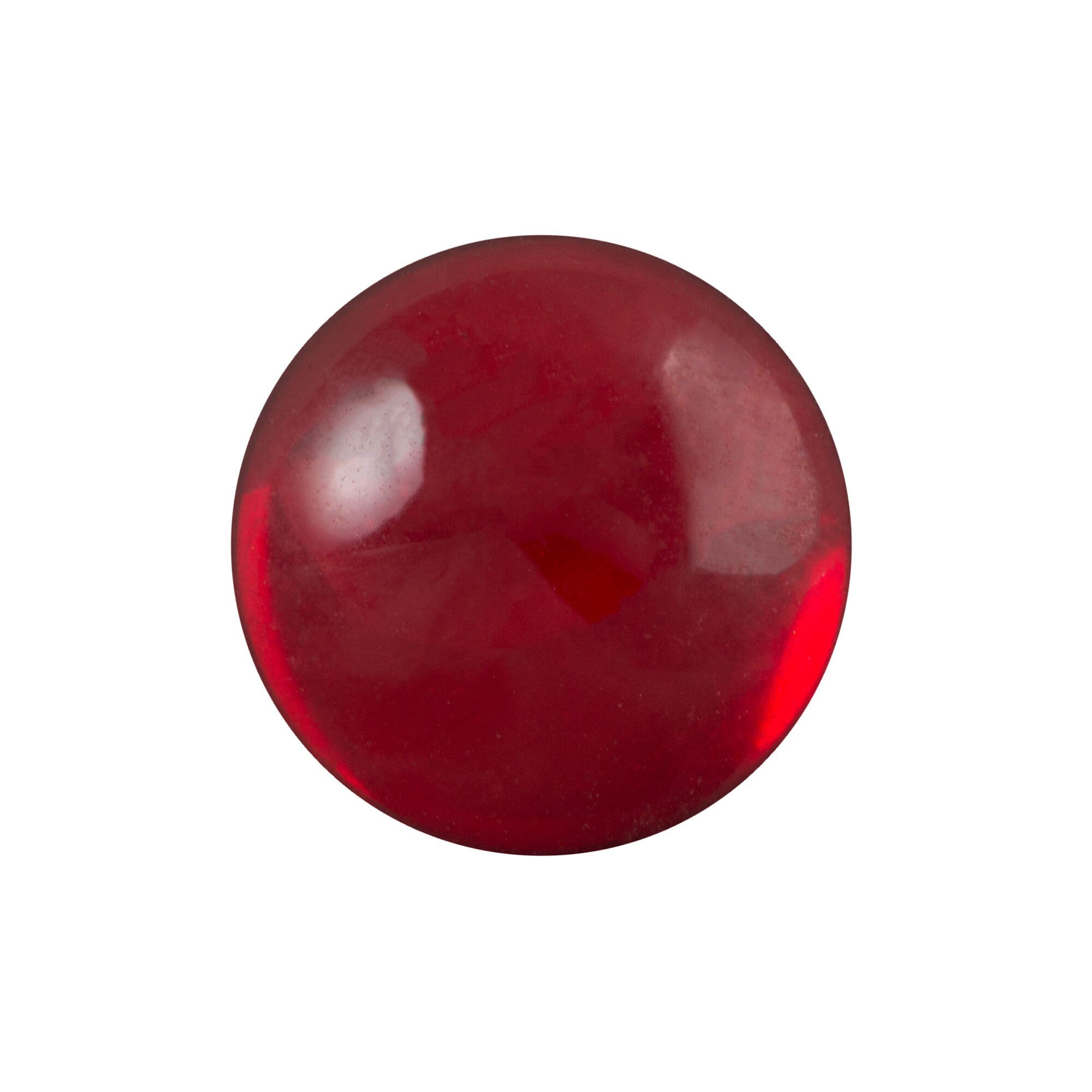 18mm Translucent Ruby Foiled Glass Round Cabochons (2) cab2008A